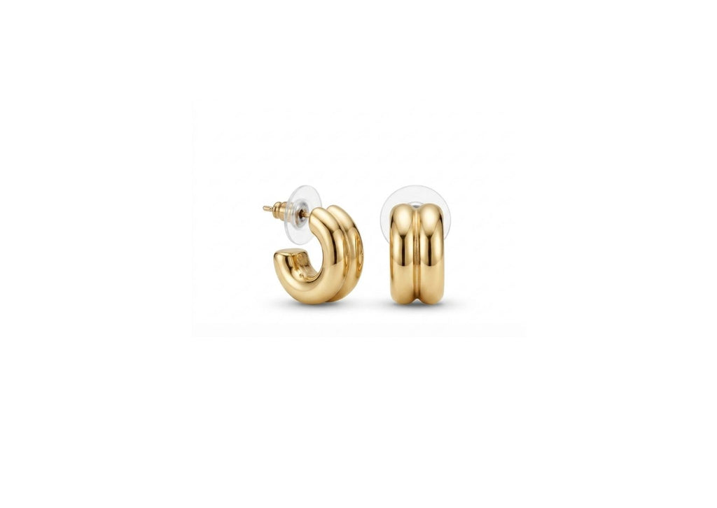 Orecchini double Hoops Mini Bombati