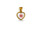 Ciondolo cuore fiorito